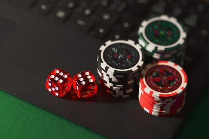 Casino dice, chips, and blockchain technology